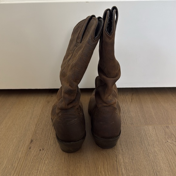 Genuine Leather Durango Slouch Cowboy Boots - Picture 3 of 8